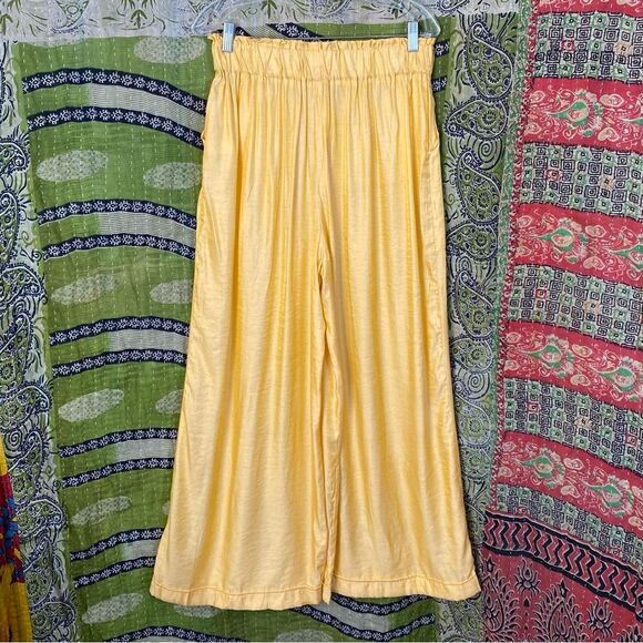 NWOT Jen's Pirate Booty Golden Sun Silk Blend Blouse/ Wide Leg Set Size Large - Picture 7 of 16